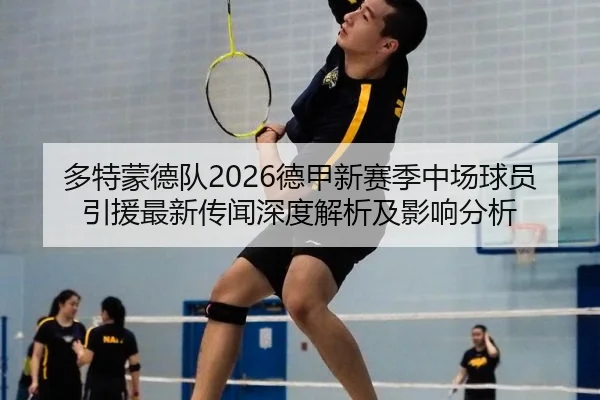多特蒙德队2026德甲新赛季中场球员引援最新传闻深度解析及影响分析
